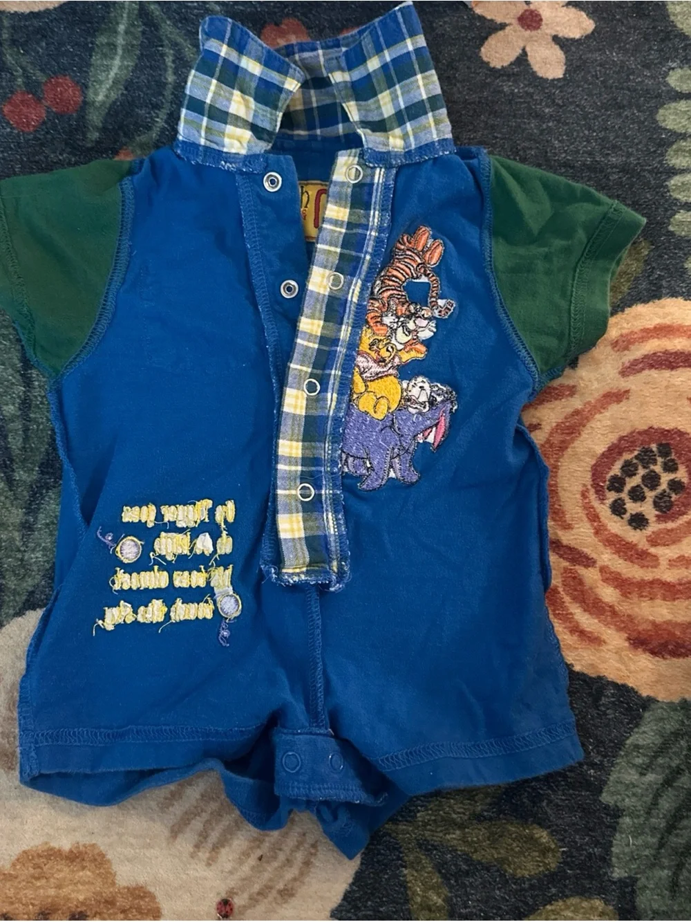 Vintage Disney Tigger Romper Baby Boy 90s Y2K Winnie the Pooh